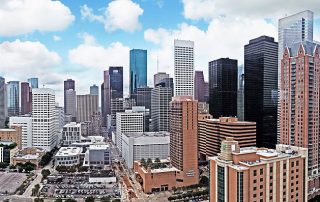 Panoramic Houston skyline