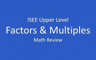 isee factors and multiples