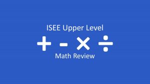 isee math review