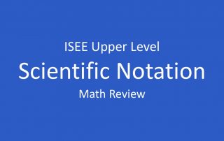isee scientific notation