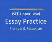 sample isee essay prompts