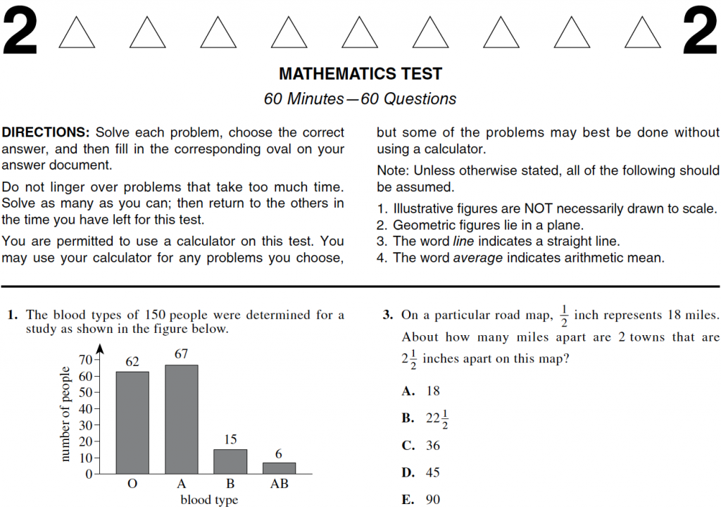 Answer Explanations to the Previously Released 201518 ACT Math Test