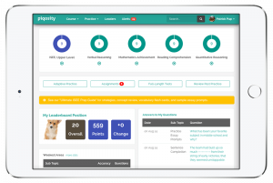 ISEE Practice Test student dashboard for ISEE Upper Level