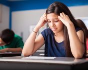 Stressed ISEE student