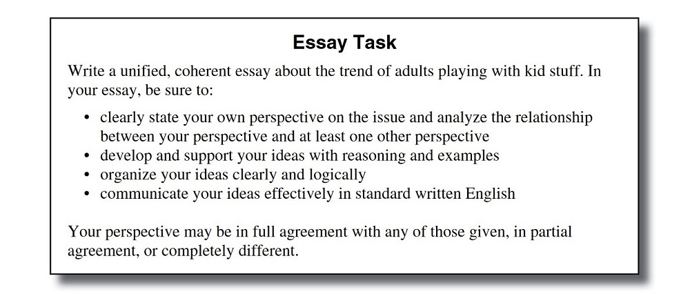 ACT Writing Test 2020 Prompt