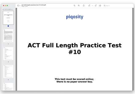 PDF of ACT Test 10