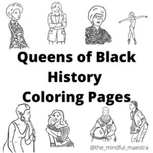 Queens of Black History Coloring Pages cover
