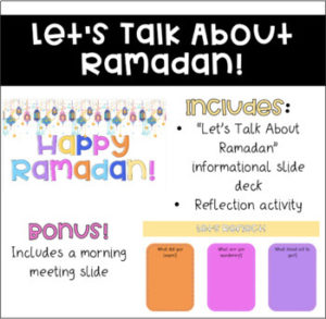 ramadan vocabulary activity
