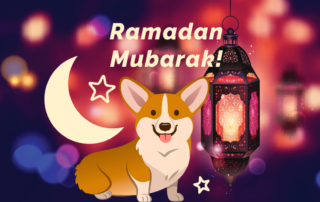 corgi ramadan mubarak header reading writing activities free