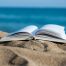 open book on the beach