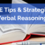 isee verbal reasoning section featured image (dictionary propped open for vocab studying).
