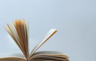 Opened, small book of short stories.